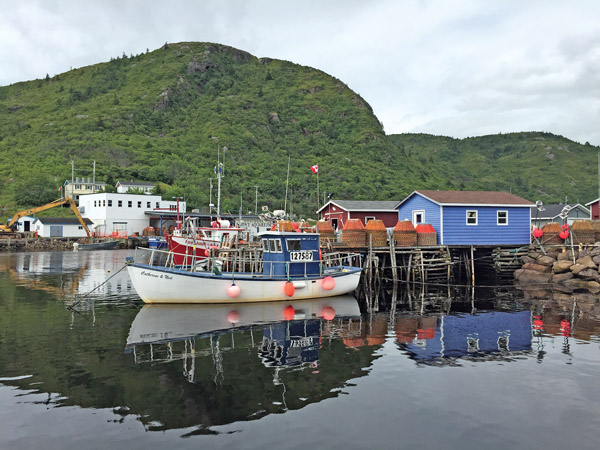Fishing boats in Petty Harbor, Newfoundland.  (Erik Chapman photo) 
